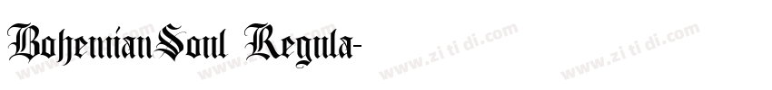 BohemianSoul Regula字体转换